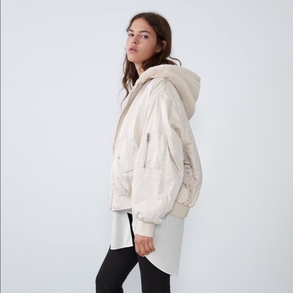 Zara Reversible Fur Bomber